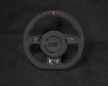Audi B8 Alcantara Ratt, Røde Detaljer - LZ-Customs