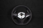 BMW E8X/E9X Skinn Ratt - Hvite Detaljer Magnetiske Paddles - LZ-Customs