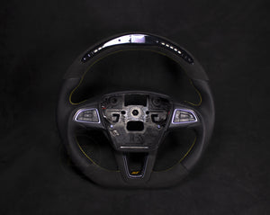 Ford Focus ST MK3 Alcantara/Skinn LED Ratt Gule Detaljer - LZ-Customs