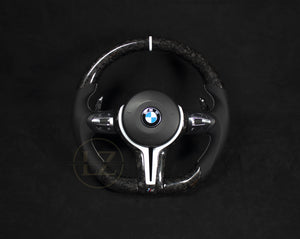 BMW F-Serie Forged Carbon Ratt, Hvite Detaljer - LZ-Customs