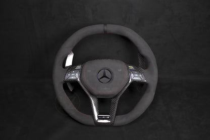 Mercedes-Benz AMG Alcantara Ratt - Røde Detaljer - LZ-Customs