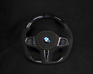 BMW G-Serie G80/G82/G20/G30 Alcantara/Carbon LED Ratt Oransje Detaljer - LZ-Customs