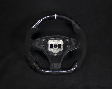 Tesla Model 3 Alcantara/Carbon Ratt Hvite detaljer - LZ-Customs