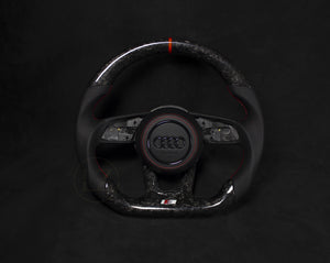 Audi B9 Forged Carbon Ratt Røde Detaljer - LZ-Customs