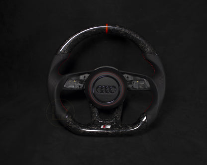 Audi B9 Forged Carbon Ratt Røde Detaljer - LZ-Customs