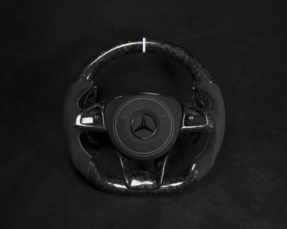 Mercedes-Benz Forged Carbon/Alcantara Hvite Detaljer - LZ-Customs