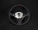 BMW E8X/E9X Skinn Ratt Røde Detaljer Carbon Rattdeksel - LZ-Customs