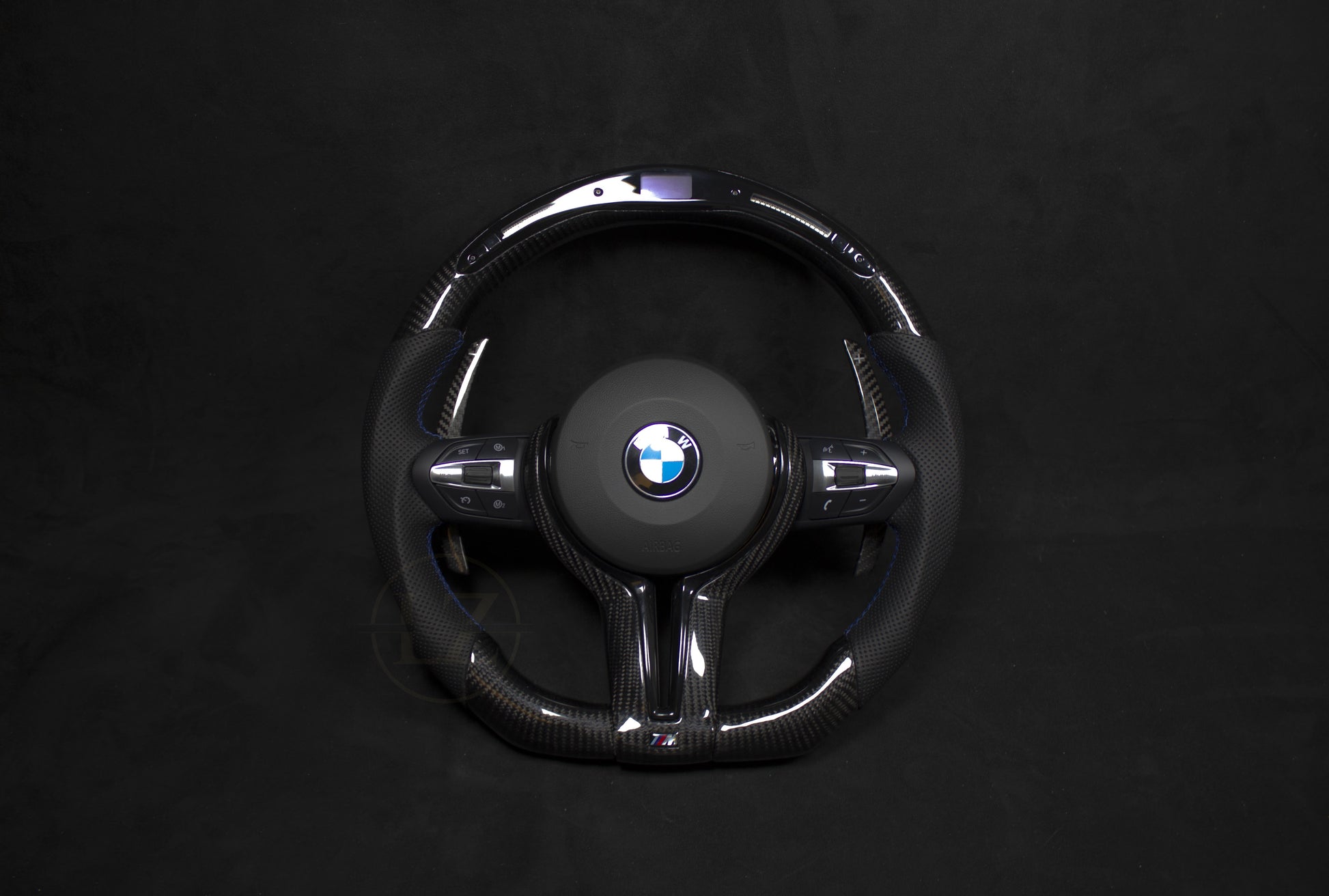 BMW F-Serie LED Ratt Skinn/Carbon Blå Detaljer - LZ-Customs