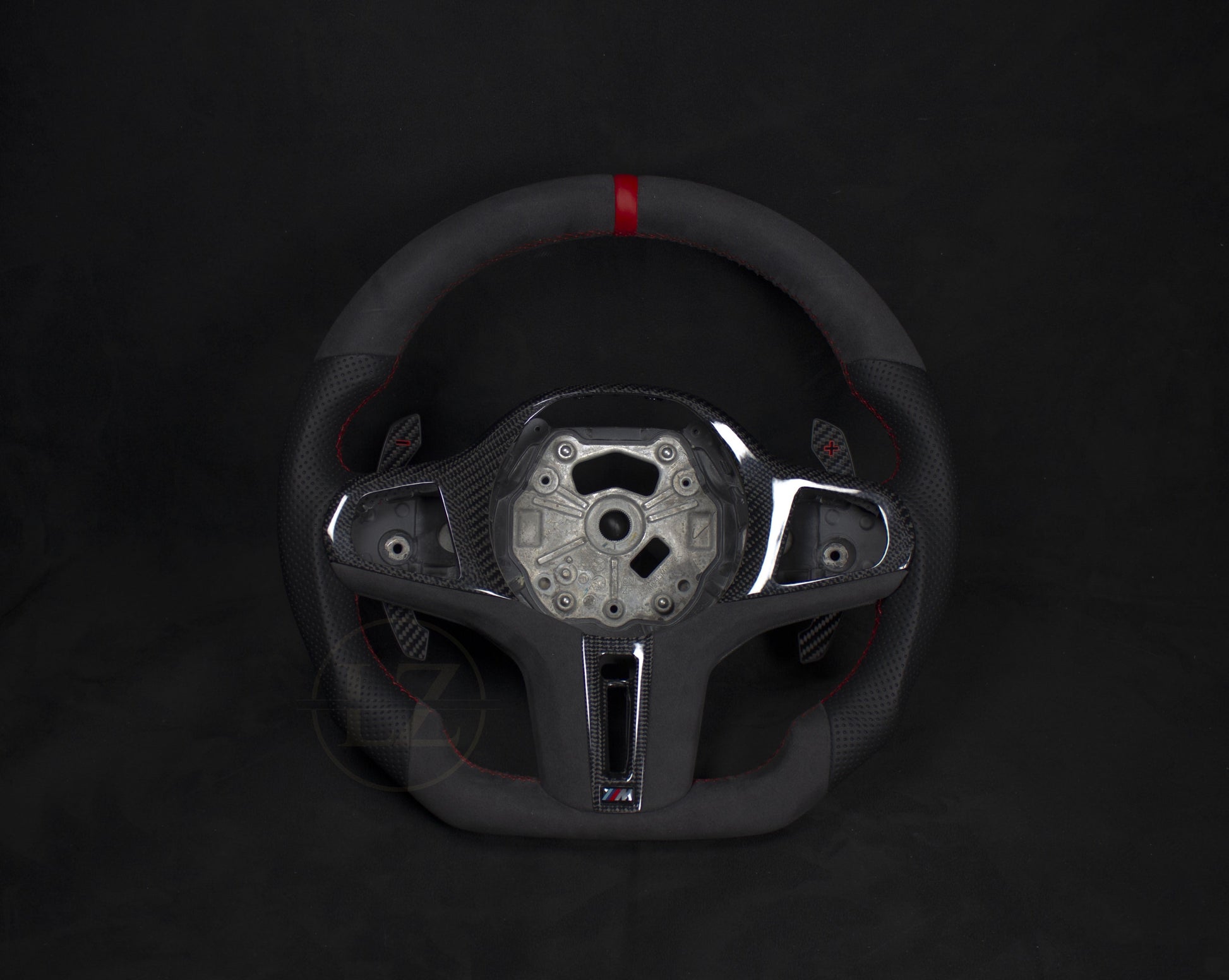 BMW G-Serie G80/G82/G20/G30 Alcantara/Skinn Ratt Røde Detaljer - LZ-Customs