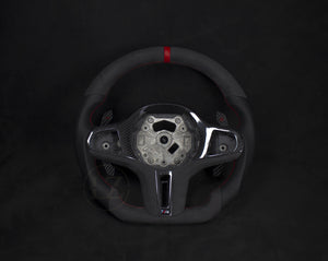 BMW G-Serie G80/G82/G20/G30 Alcantara/Skinn Ratt Røde Detaljer - LZ-Customs