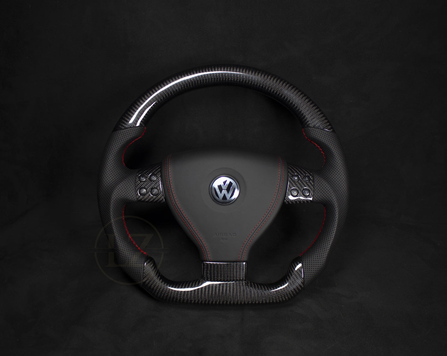 VOLKSWAGEN Scirocco MK3 Skinn/Carbon Ratt Røde Detaljer - LZ-Customs