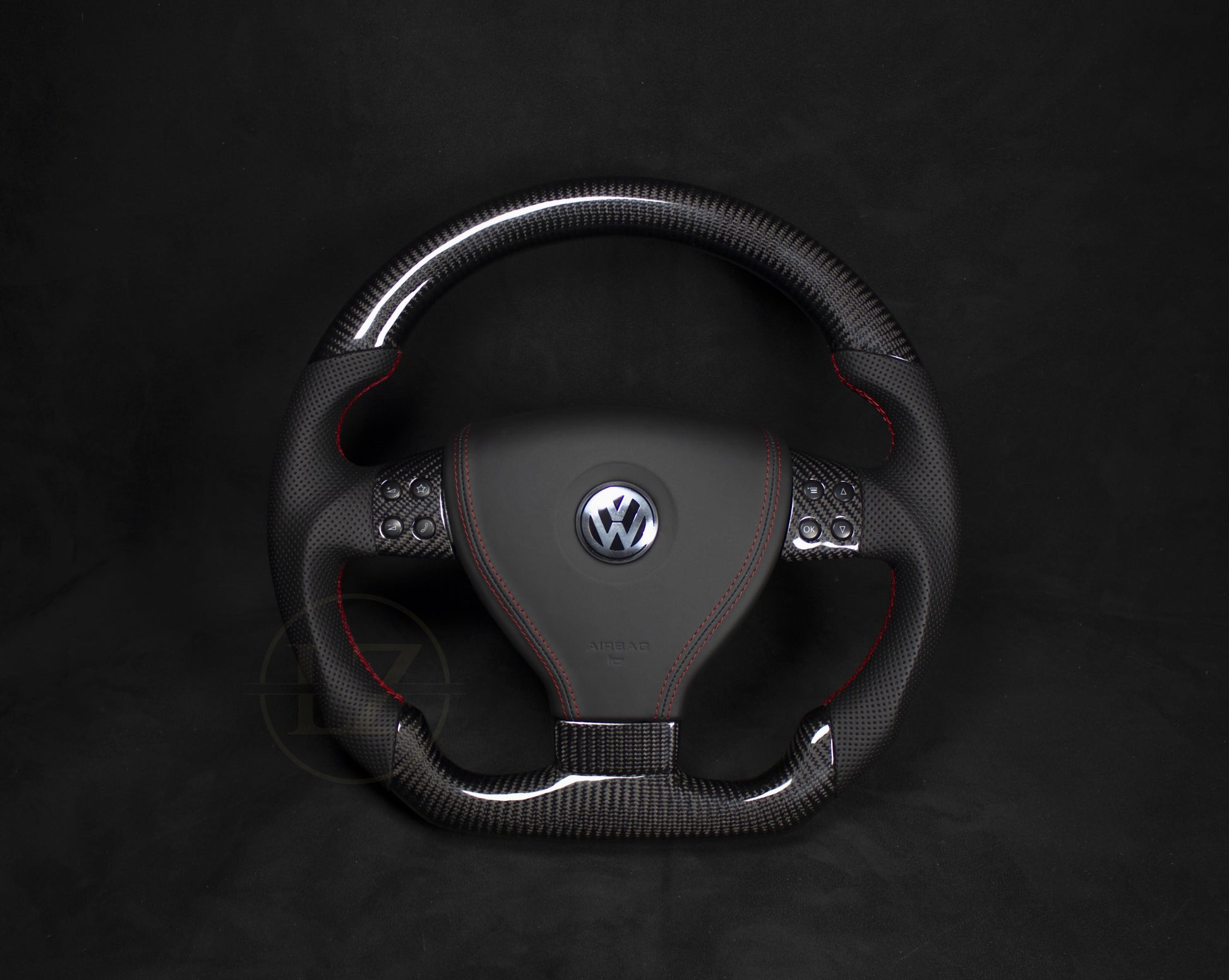 VOLKSWAGEN Scirocco MK3 Skinn/Carbon Ratt Røde Detaljer - LZ-Customs