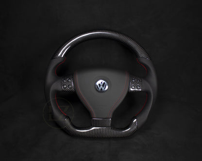 VOLKSWAGEN Scirocco MK3 Skinn/Carbon Ratt Røde Detaljer - LZ-Customs