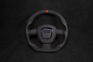 Audi B8 Alcantara Og Skinn Ratt Røde Detaljer (preface) - LZ-Customs