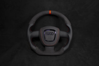 Audi B8 Alcantara Og Skinn Ratt Røde Detaljer (preface) - LZ-Customs