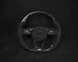 Audi A1 2018+ Alcantara/Forged med rosa flakes Ratt - LZ-Customs