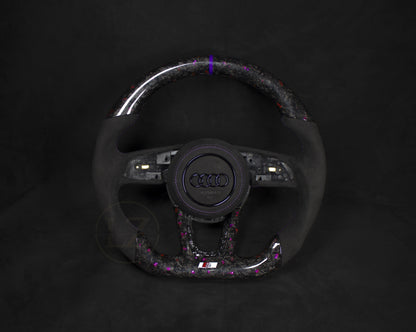 Audi A1 2018+ Alcantara/Forged med rosa flakes Ratt - LZ-Customs