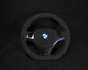 BMW E8X/E9X Alcantara Ratt Blå Carbon - LZ-Customs