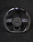 Audi B9 Alcantara Ratt Alcantara/Carbon Ratt Røde Detaljer - LZ-Customs