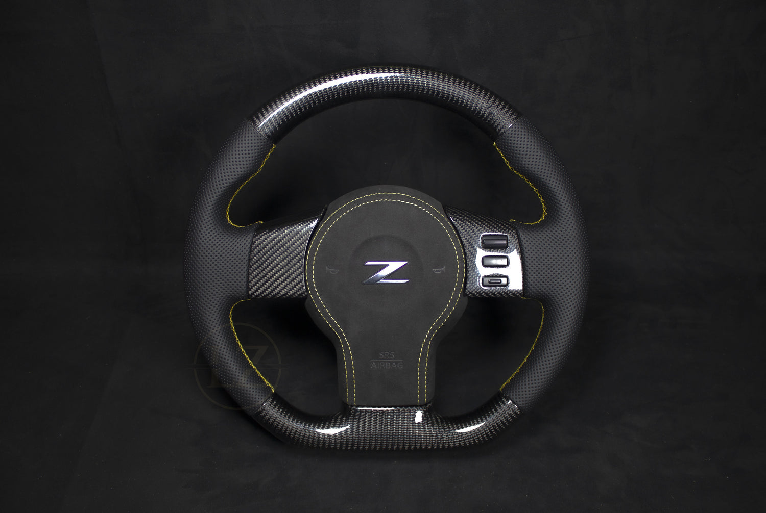 Nissan 350Z Carbon Ratt Gule detaljer - LZ-Customs