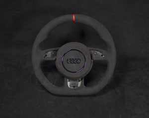 Audi B8 Alcantara Ratt, Røde Detaljer - LZ-Customs