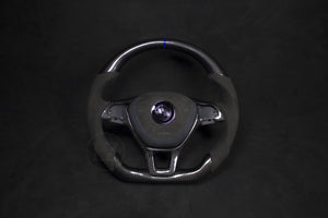 VOLKSWAGEN GOLF MK7.5 Alcantara/Carbon Ratt Blå Detaljer - LZ-Customs