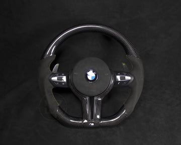 BMW F-Serie Alcantara/Carbon Ratt Gule Detaljer V2