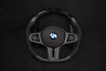 BMW G-Serie G80/G82/G20/G30 Alcantara/Matt Carbon LED Ratt - LZ-Customs