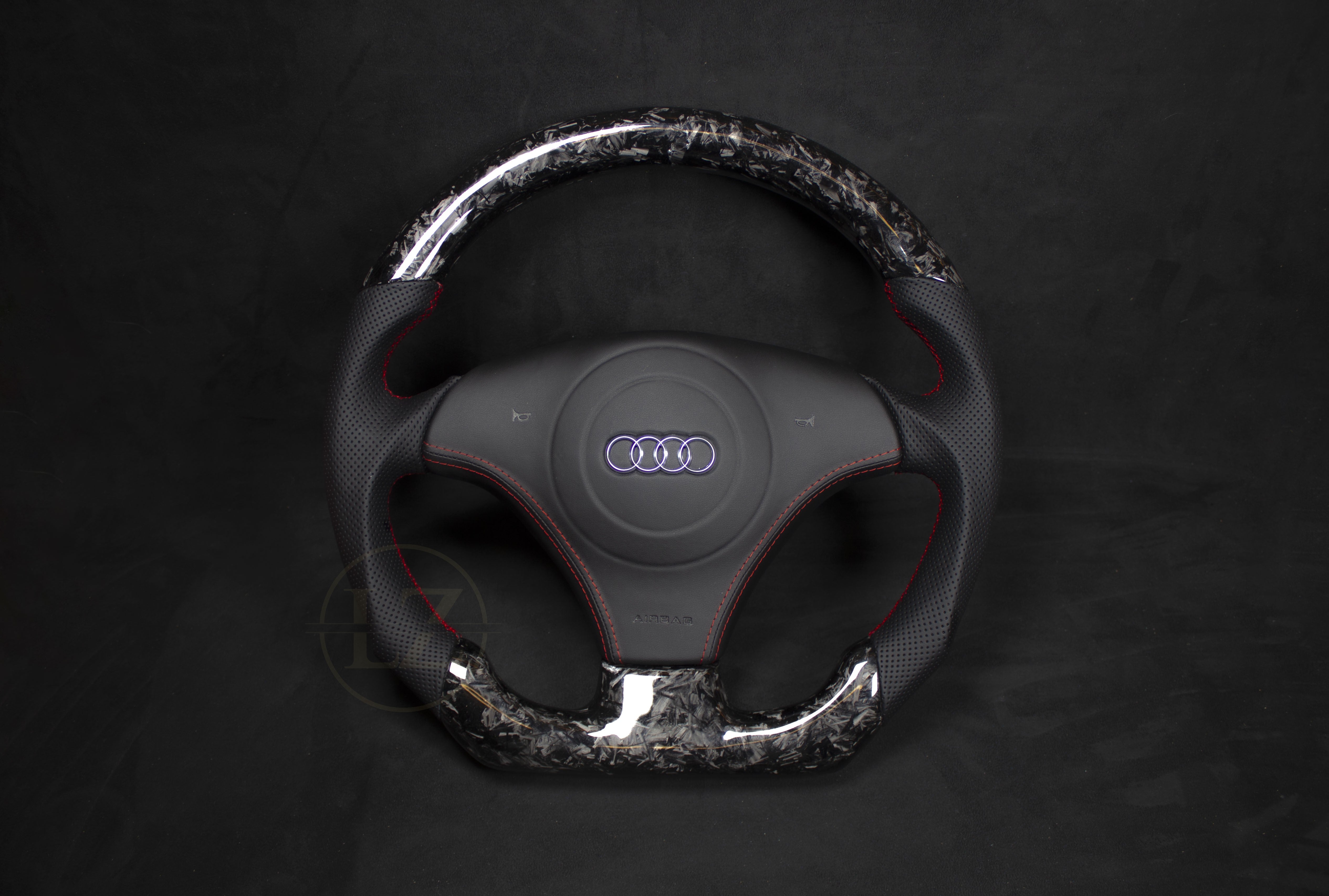 Audi B5 Forged Carbon Ratt, Røde Detaljer - LZ-Customs