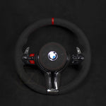 BMW F-Serie Alcantara Ratt Røde Detlajer - LZ-Customs
