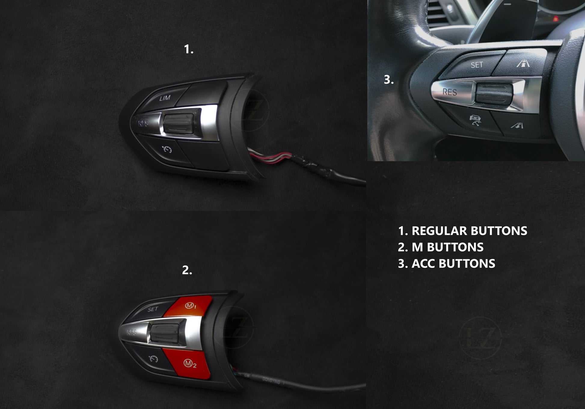 BMW F-Serie Blackout Knappesett - LZ-Customs