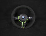 BMW F-Serie Alcantara Ratt Neon Grønne Detaljer - LZ-Customs