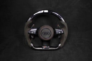 Audi R8 Alcantara/Carbon LED Ratt Røde Detaljer - LZ-Customs