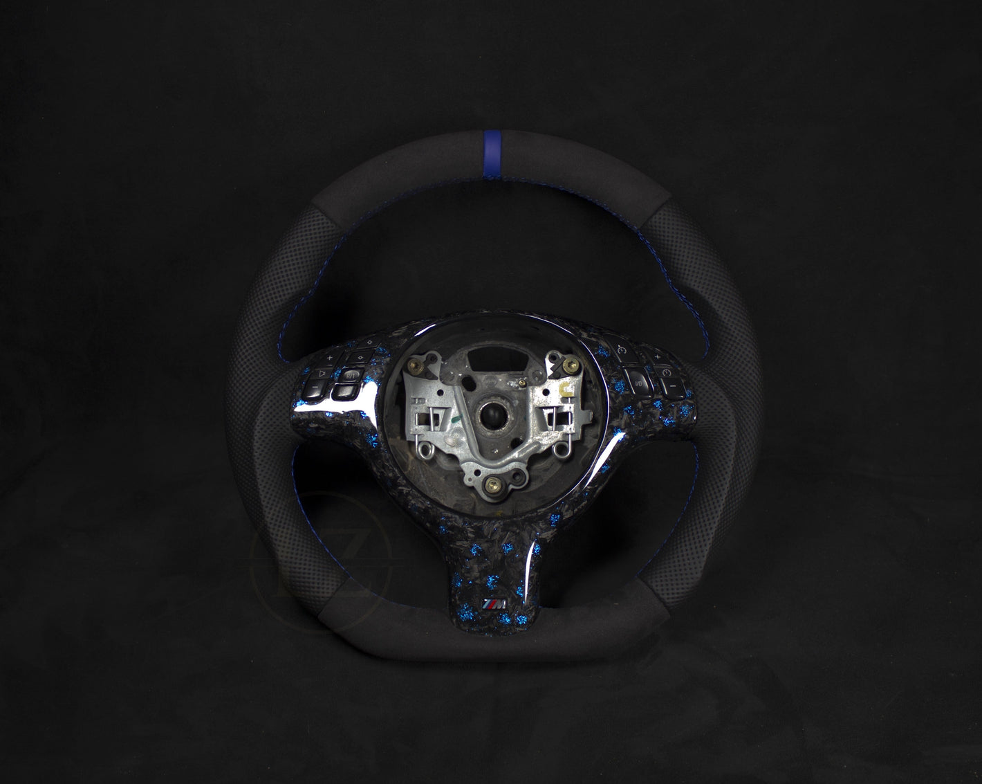 BMW E46 Skinn/Alcantara Ratt Forged Rattdeksel Med Flakes - LZ-Customs