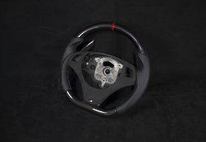 BMW E8X/E9X Carbon/Nappa Skinn Ratt, Røde detaljer - LZ-Customs