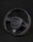 Audi B8 Forged Carbon Blue flakes and Alcantara Steering wheel (preface)