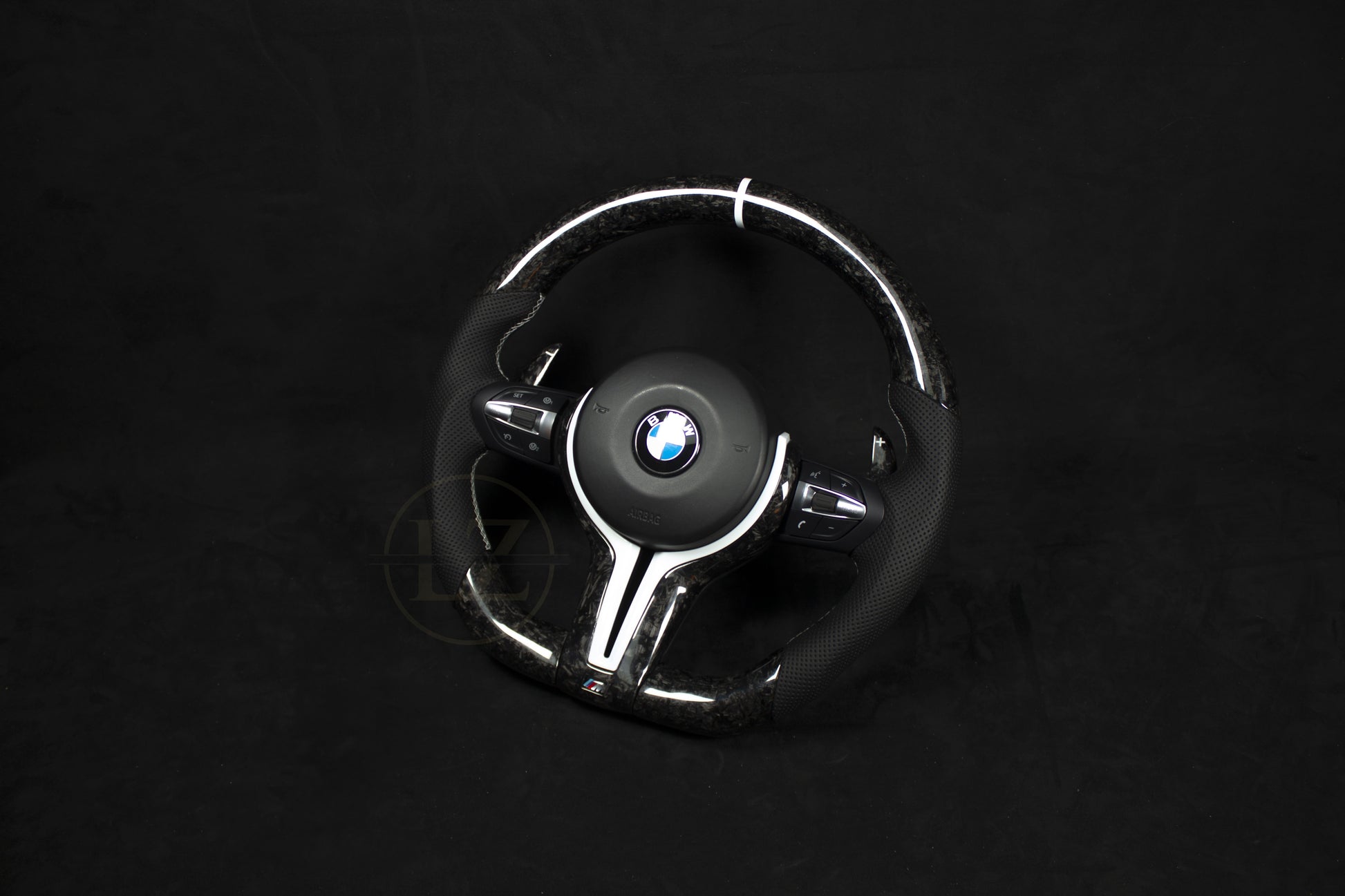 BMW F-Serie Forged Carbon Ratt, Hvite Detaljer - LZ-Customs