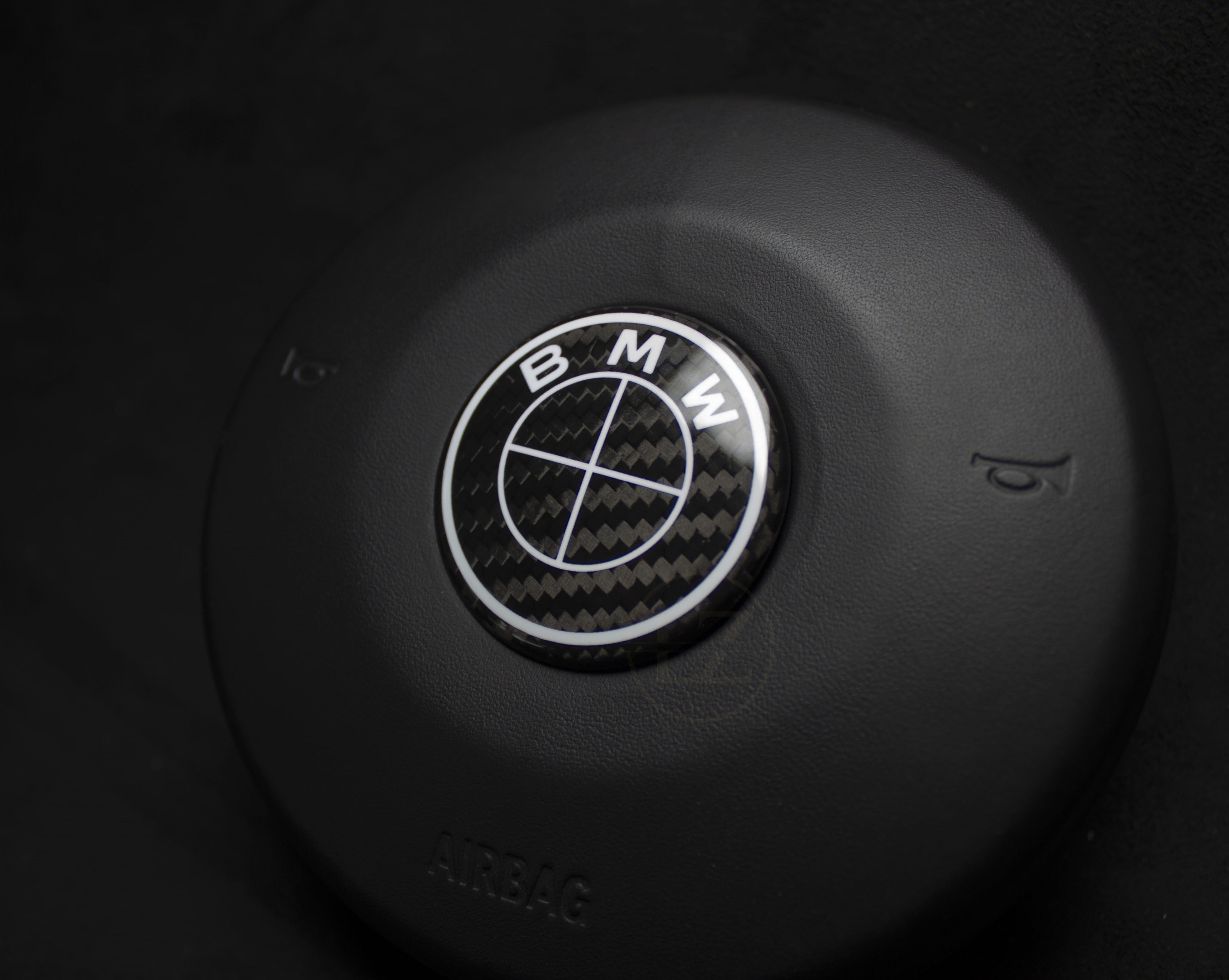 BMW Carbon Emblem Steering Wheel LZCustoms