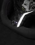 BMW E46 Skinn/Alcantara Ratt Forged Rattdeksel Lilla Detaljer - LZ-Customs