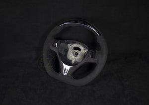 BMW E8X/E9X Alcantara LED Ratt M-Sømmer Carbon Rattdeksel - LZ-Customs