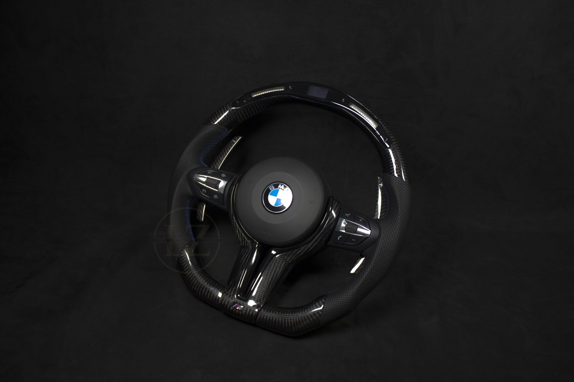 BMW F-Serie LED Ratt Skinn/Carbon Blå Detaljer - LZ-Customs