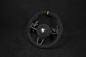 Porsche 911 Alcantara Ratt V2 Gule Detaljer - LZ-Customs