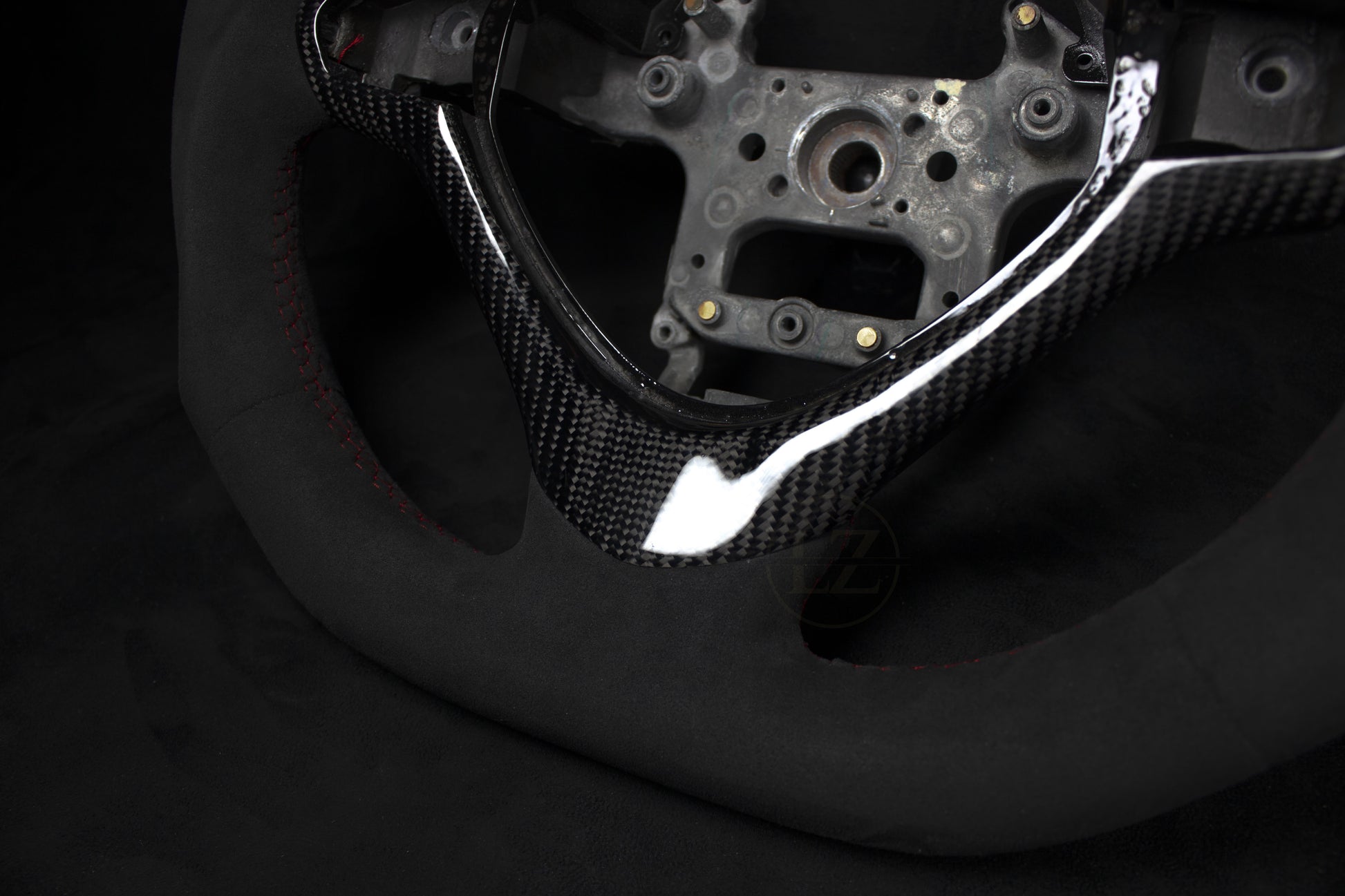 Honda Accord  MK8 Alcantara Ratt Røde Detaljer - LZ-Customs