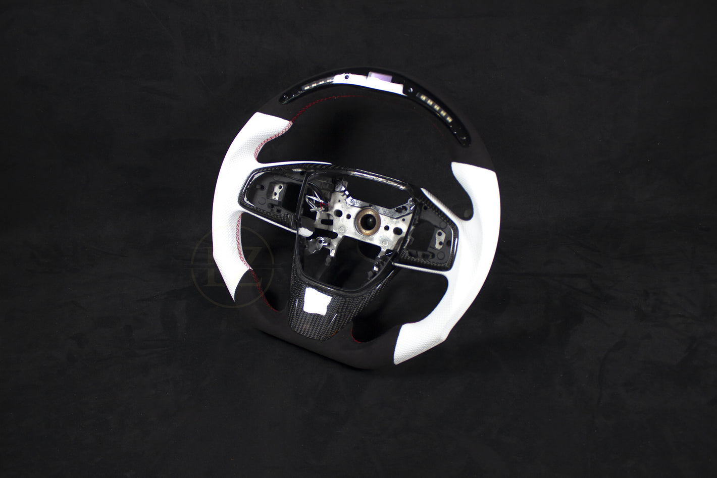 HONDA Civic R Alcantara/ Hvit Skinn LED Ratt - LZ-Customs