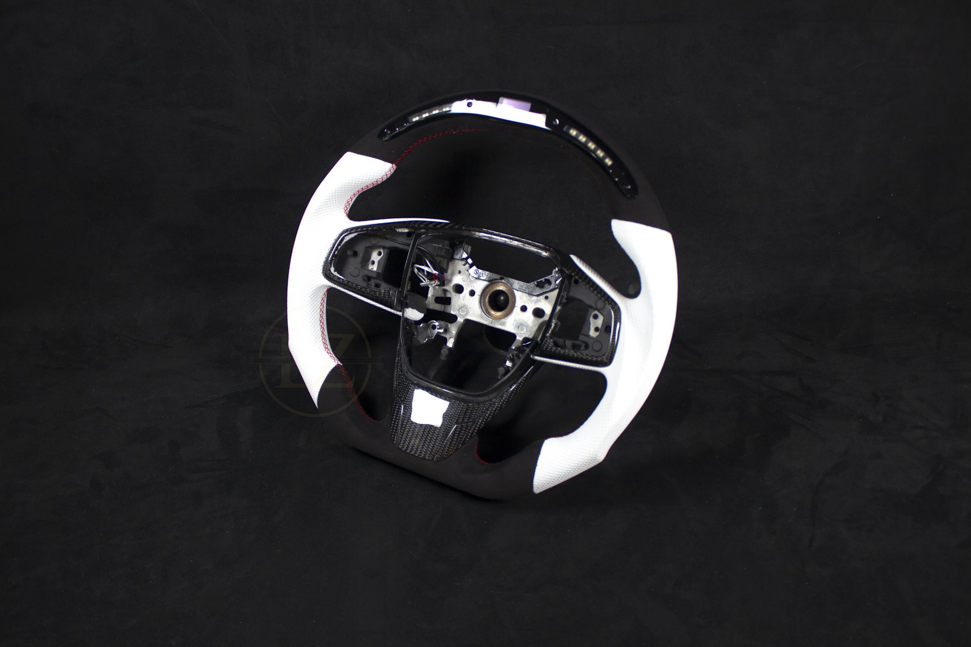 HONDA Civic R Alcantara/ Hvit Skinn LED Ratt - LZ-Customs