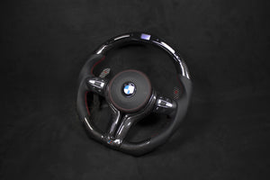 BMW F-Serie LED Ratt Skinn/Carbon Røde Detaljer - LZ-Customs