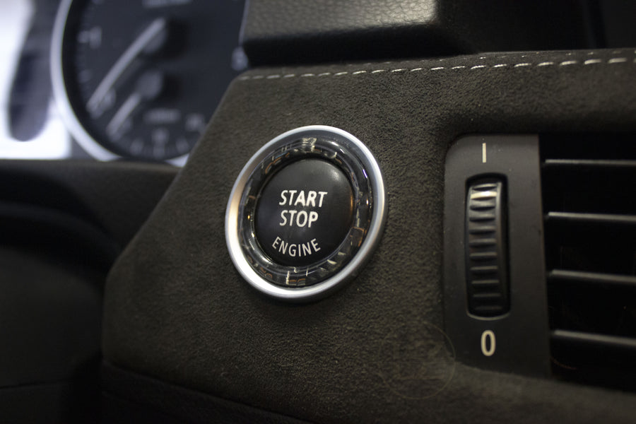 BMW E-Serie Carbon Start Knapp Ring