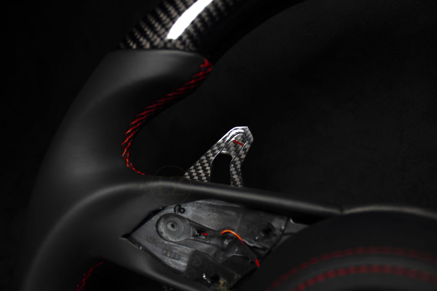 Audi B9.5 Carbon Ratt Røde Detaljer - LZ-Customs
