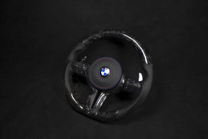 BMW F-Serie Forged Carbon/Skinn Ratt, M Detaljer - LZ-Customs