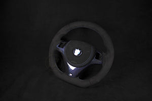 BMW E8X/E9X Alcantara Ratt Blå Carbon - LZ-Customs